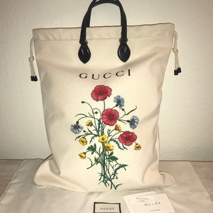 gucci tote bag floral